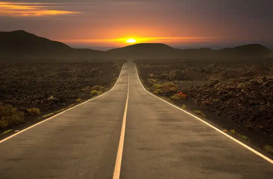 El camino en el desierto