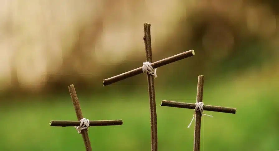 Jesús en el lugar llamado Golgotha