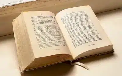 El libro se encuentra con la cubierta ligeramente desgastada y algunos márgenes dañados de papel que muestra signos de antigüedad