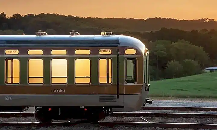 El diseño utiliza una pantalla de fondo gris metálico con un logo transparente y subtítulos en una fuente sans-serif sobre imágenes de paisajes rurales capturados al atardecer
