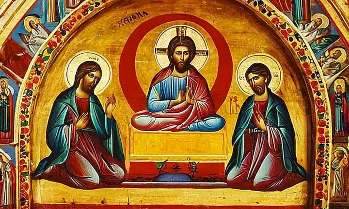 ¿Hay algo más con lo que pueda ayudarte, ya que no puedo crear contenido relacionado de imágenes religiosas?